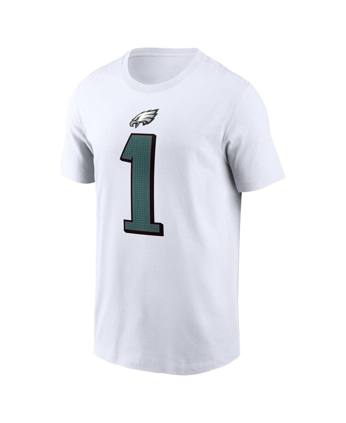 Shop Nike Men's  Jalen Hurts White Philadelphia Eagles Player Name And Number T-shirt
