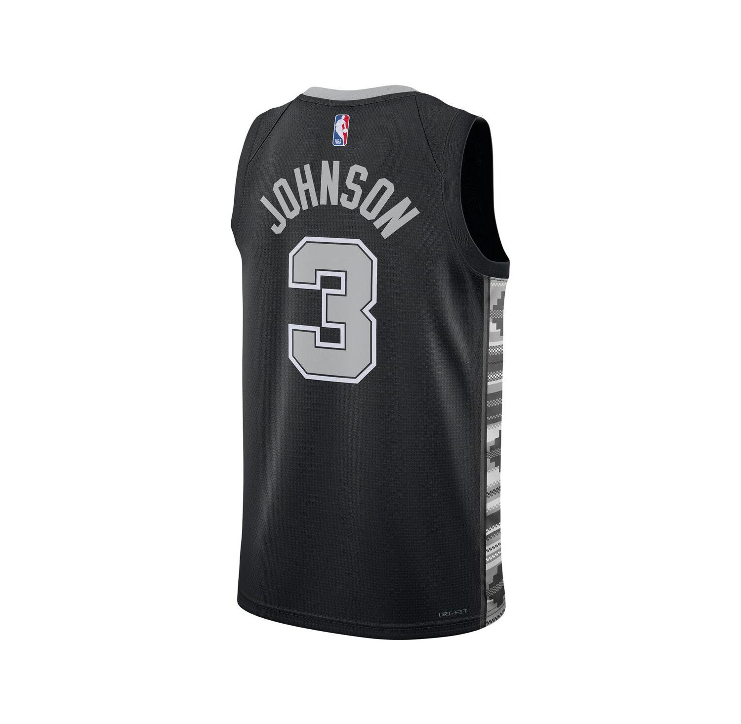 Men's and Women's Keldon Johnson Black San Antonio Spurs Swingman Jersey - Statement Edition