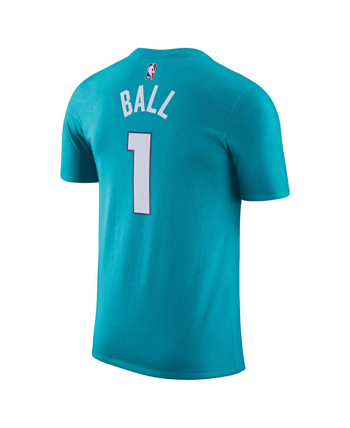 Men's Nike LaMelo BallCharlotte Hornets Icon 2022/23 Name and Number T-shirt - Teal