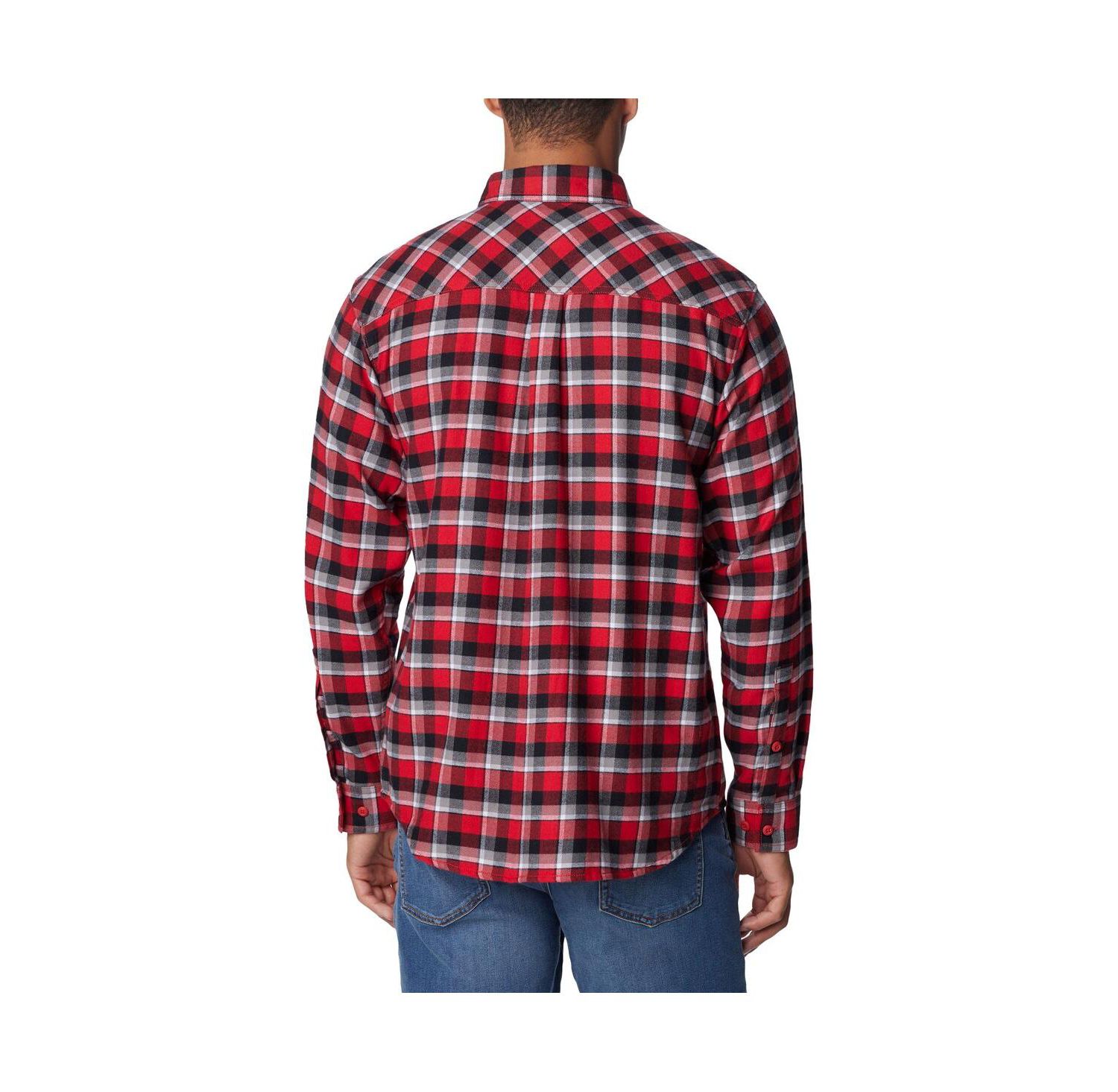 Men's Scarlet Ohio State Buckeyes Flare Gun Flannel Long Sleeve Shirt