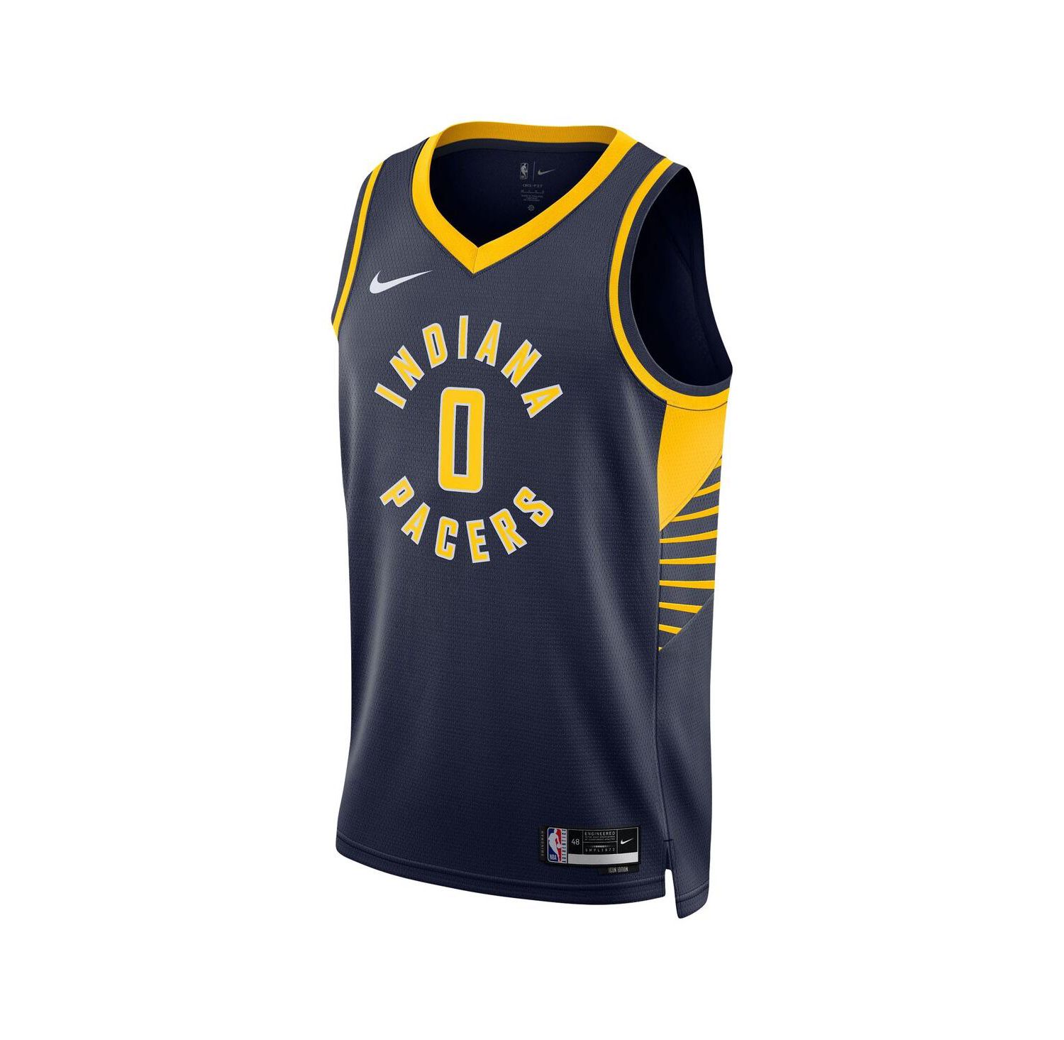 Men's and Women's Tyrese Haliburton Navy Indiana Pacers Swingman Jersey - Icon Edition