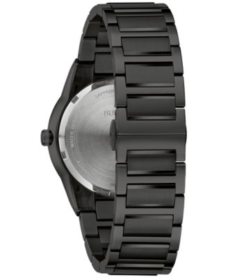 Men's Modern Millennia Black-Tone Stainless Steel Bracelet Watch 41mm