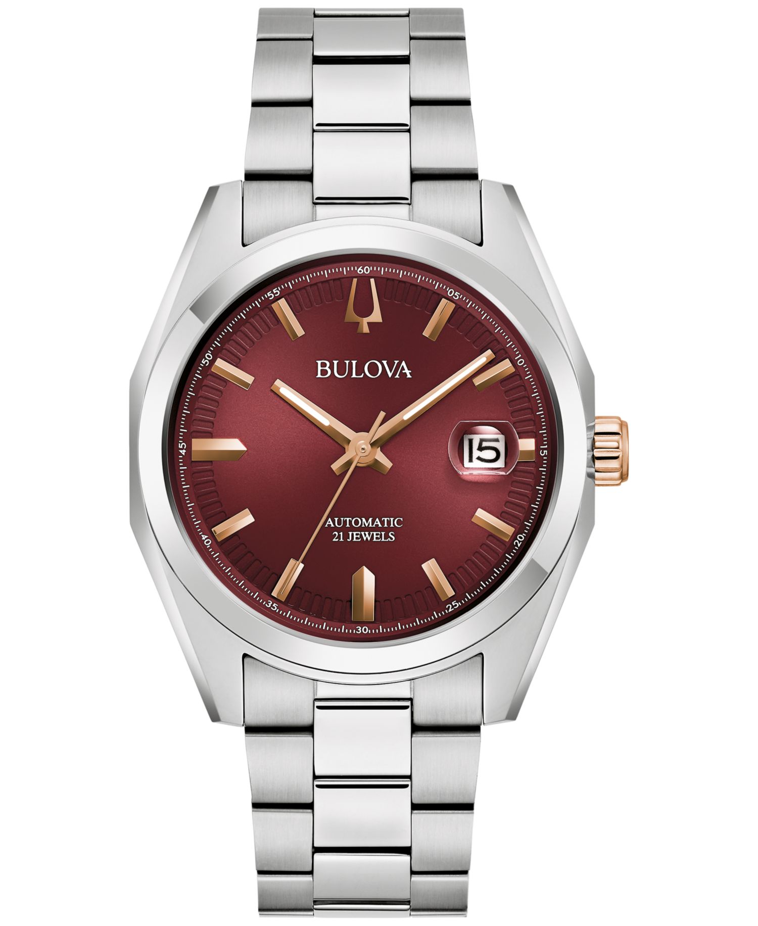 Men's Automatic Surveyor Stainless Steel Bracelet Watch 39mm