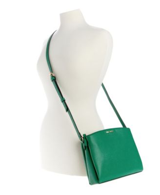 Nine West Jorie Mini Crossbody Bag - Camel Color Medium Size Purse With Cotton Blend Lining