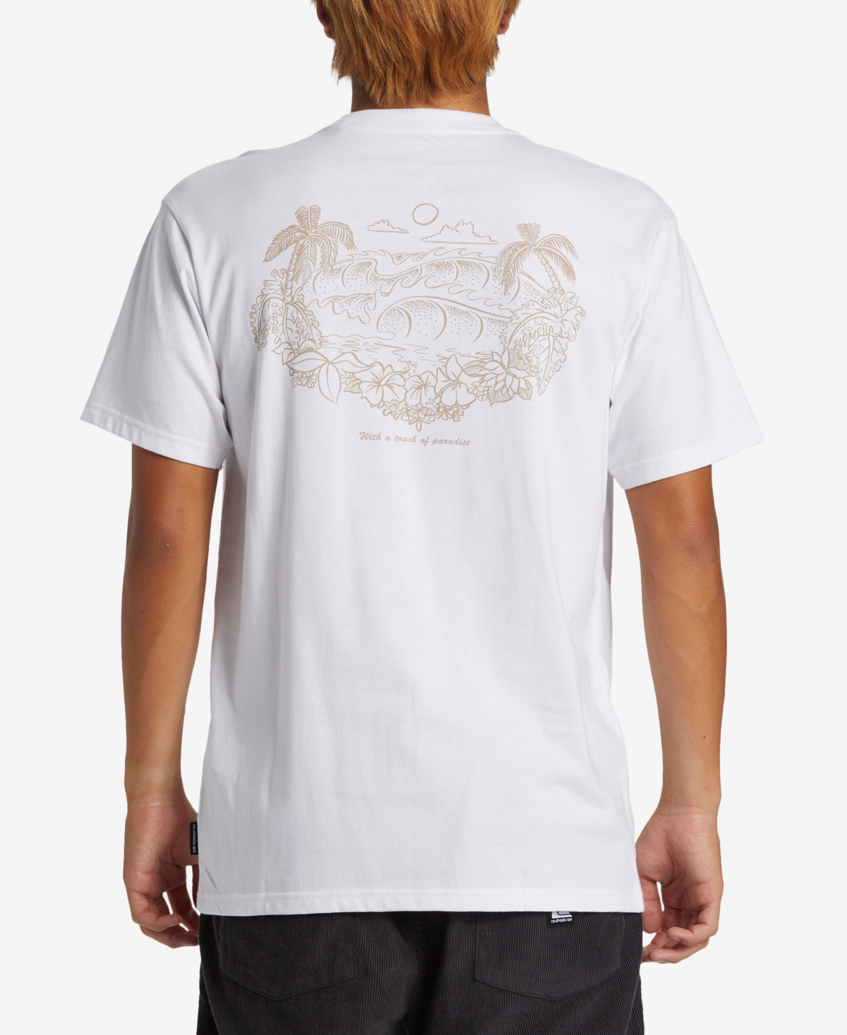Men's Tropical Horizon Mor Short Sleeve T-shirt - White