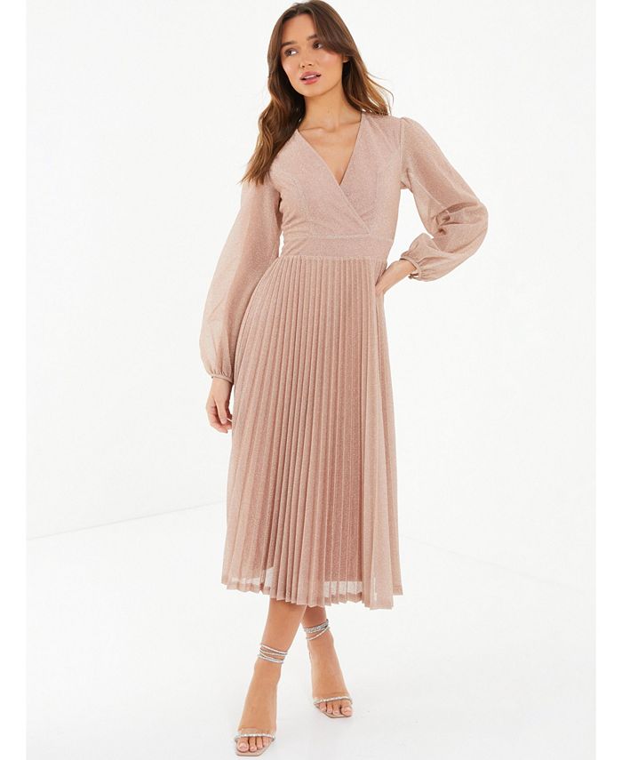 Macys pleated dress hot sale
