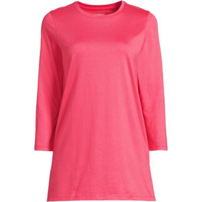 Women's Tall 3/4 Sleeve Cotton Supima Tunic Top