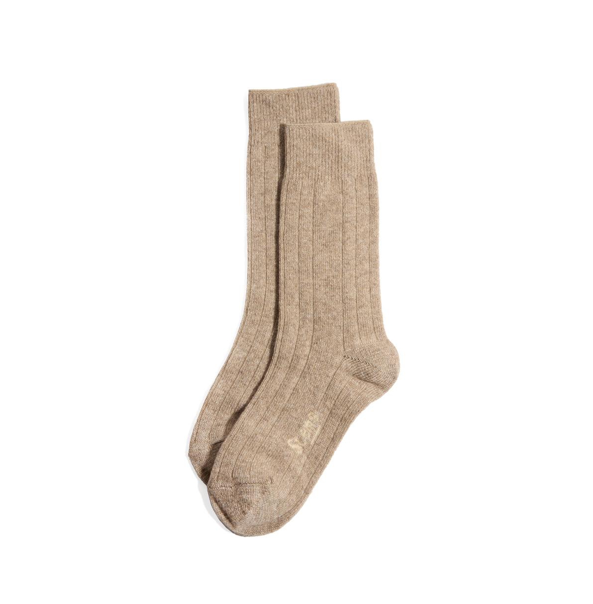 Women's Lux Italian Wool Cashmere Crew Socks - Ochre
