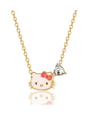 Sanrio Heart Birthstone Charm Necklace - 16 + 2'' Chain