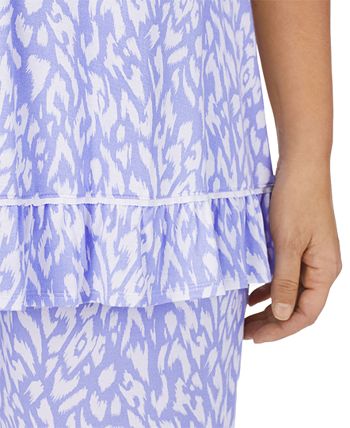 Ellen Tracy Plus Size 2-Pc. Printed Cropped Pajamas Set - Macy's
