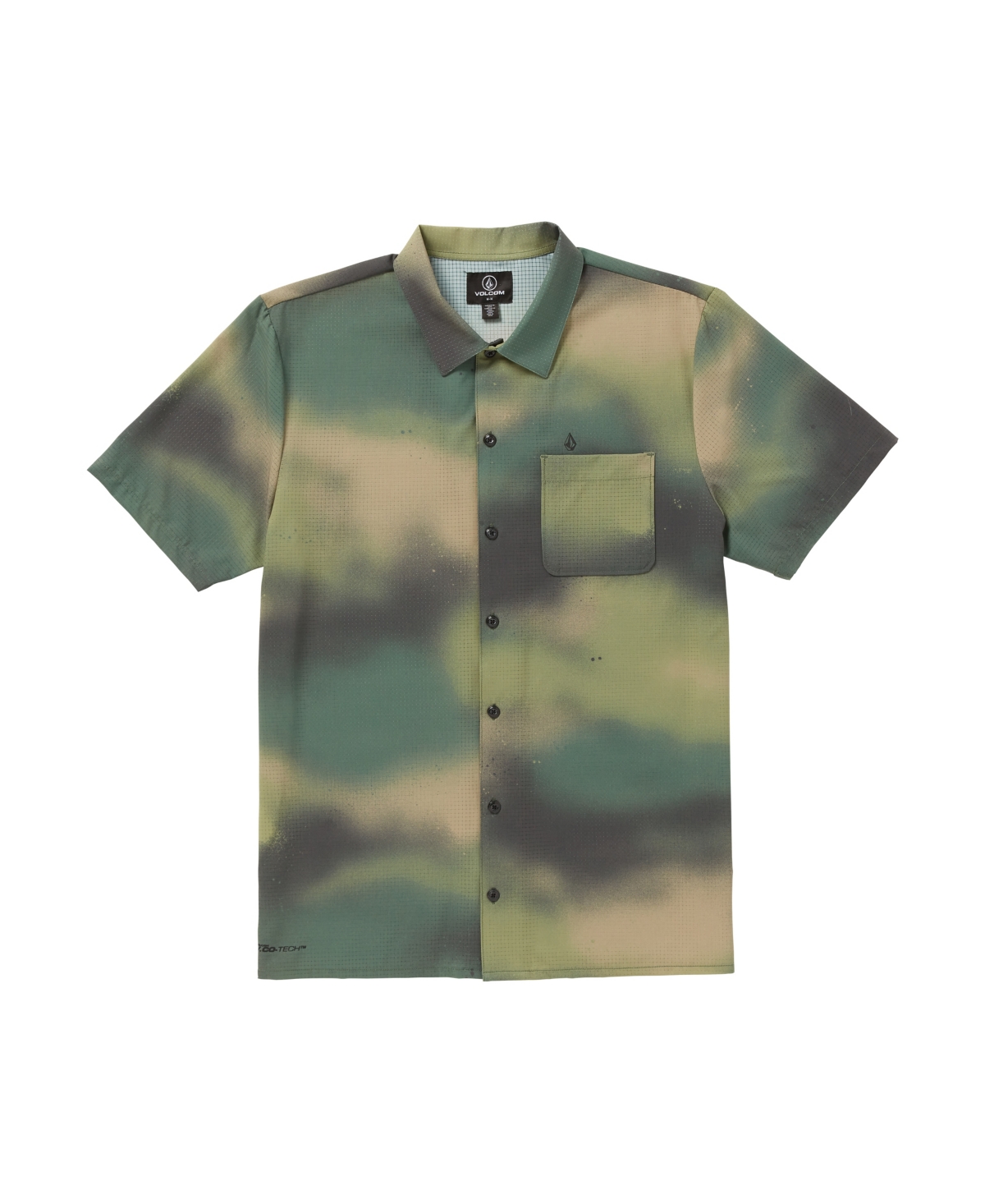 Shop Volcom Men's Ridgestone Short Sleeve Shirt In Camouflage