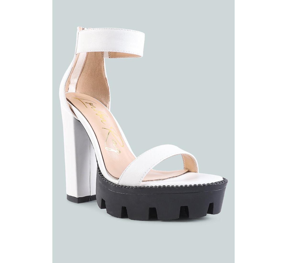 Rattle Chunky High Block Heel Sandals
