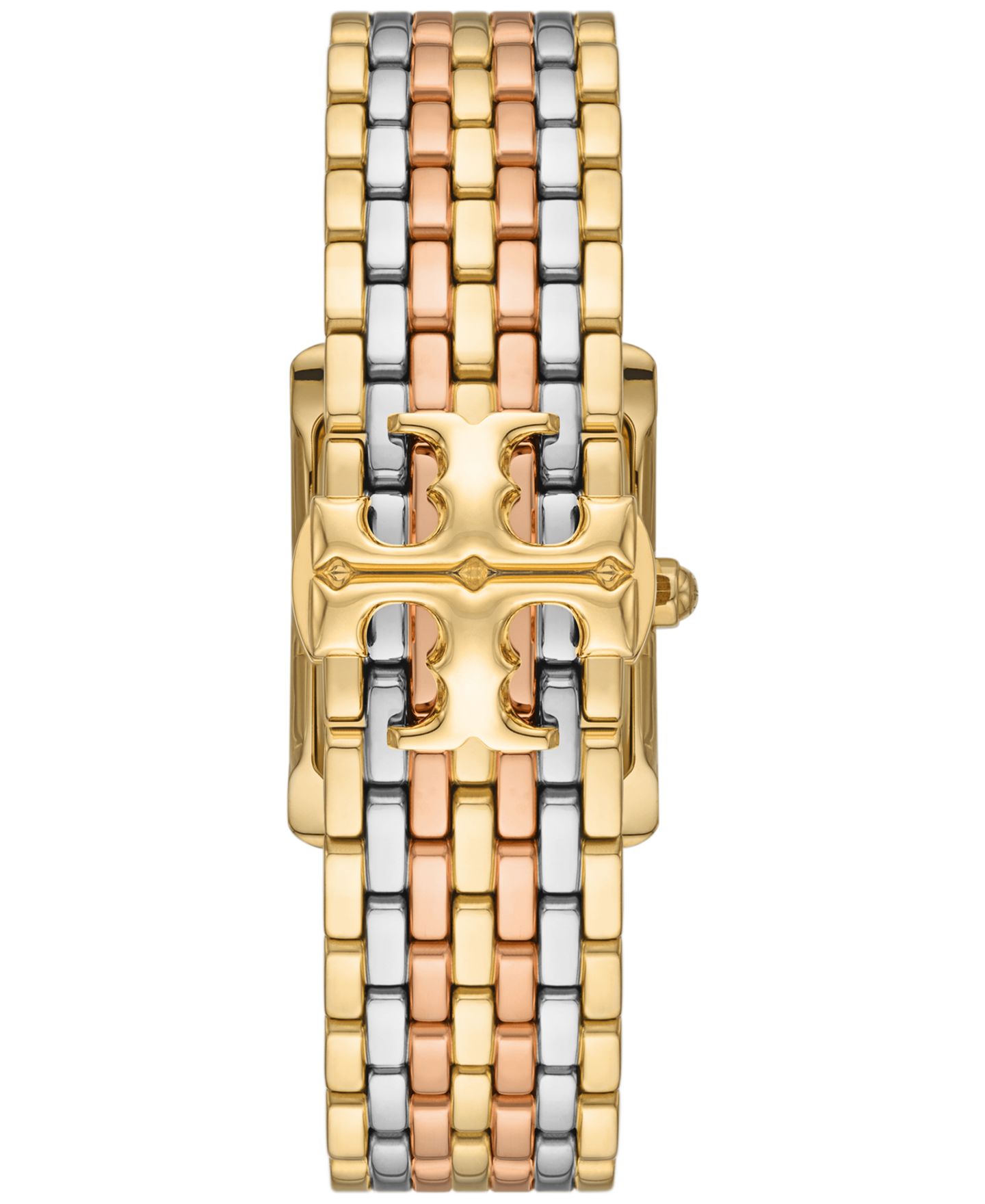 Женские часы Tory Burch The Eleanor Tri-Tone Stainless Steel Bracelet Watch 25mm — фото 3