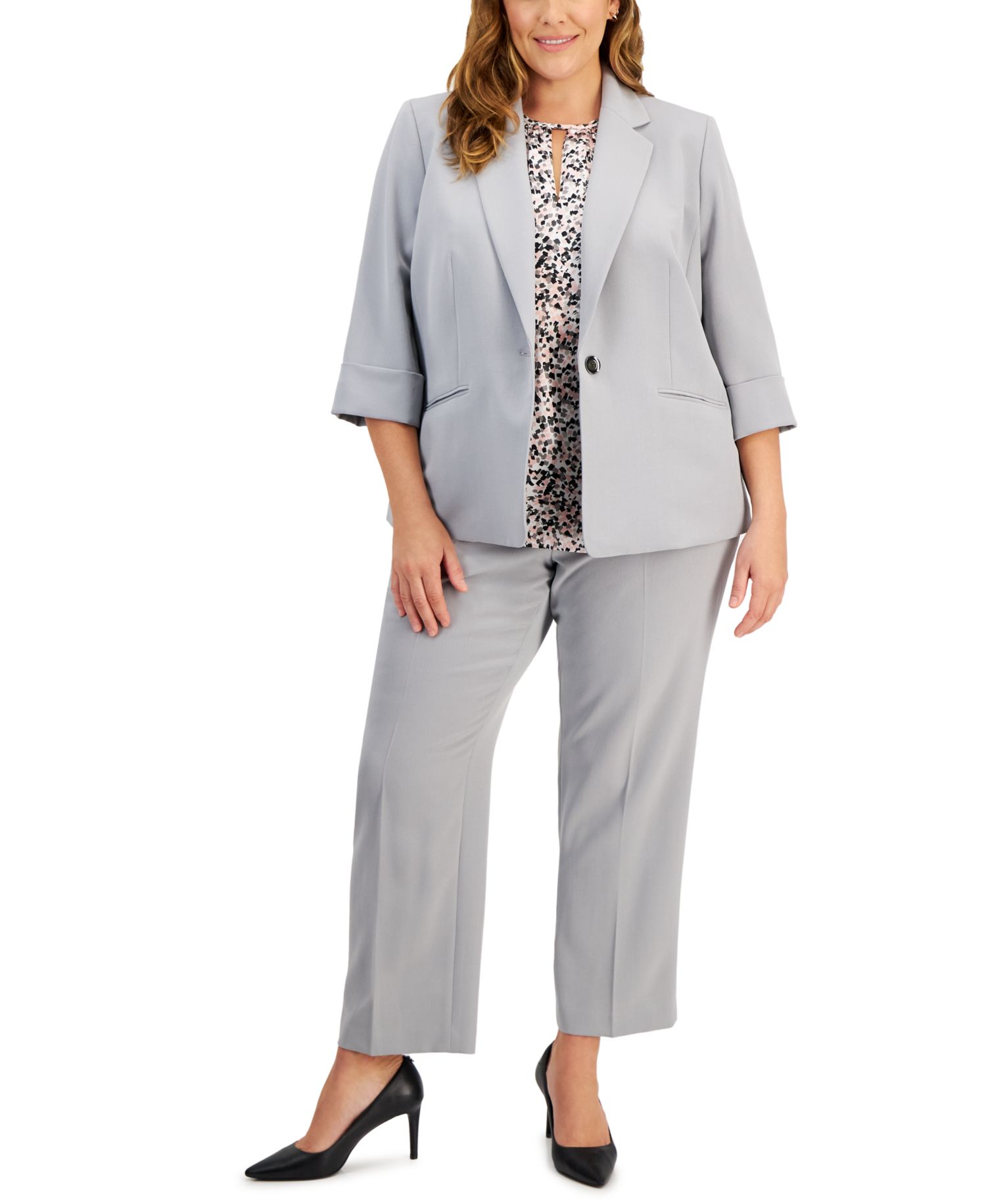 Plus Size Straight-Leg Pants