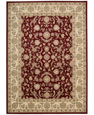Kathy Ireland - kathy ireland Home Antiquities Empress Garden Garnet 9'10" x 13'2" Area Rug