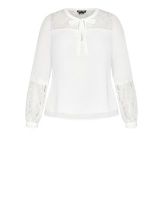 Plus Size Mysterious Lace Top