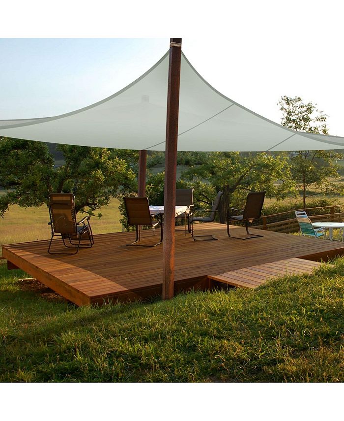 16x16 Ft 97 UV Block Square Sun Shade Sail Top Canopy Outdoor