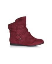 Macys burgundy boots outlet
