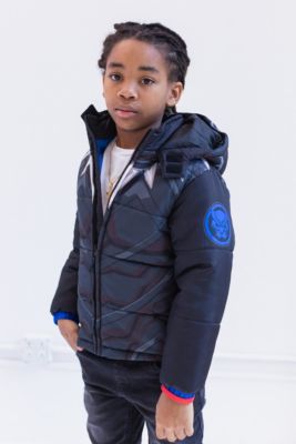 Avengers Boys The Hulk Zip Up Winter Coat Puffer Jacket