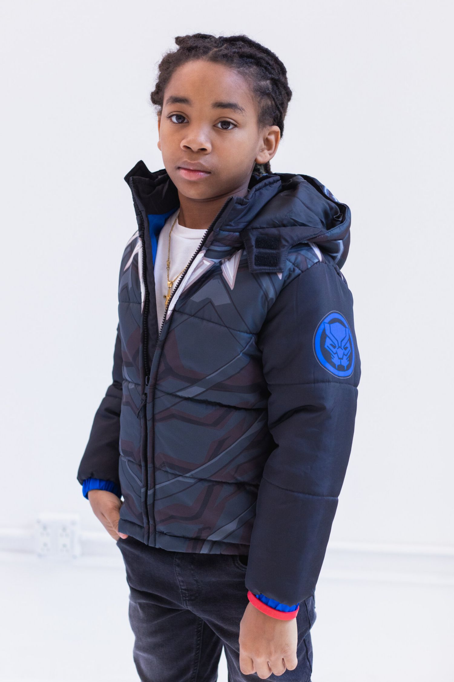Avengers Zip Up Winter Coat Puffer Jacket