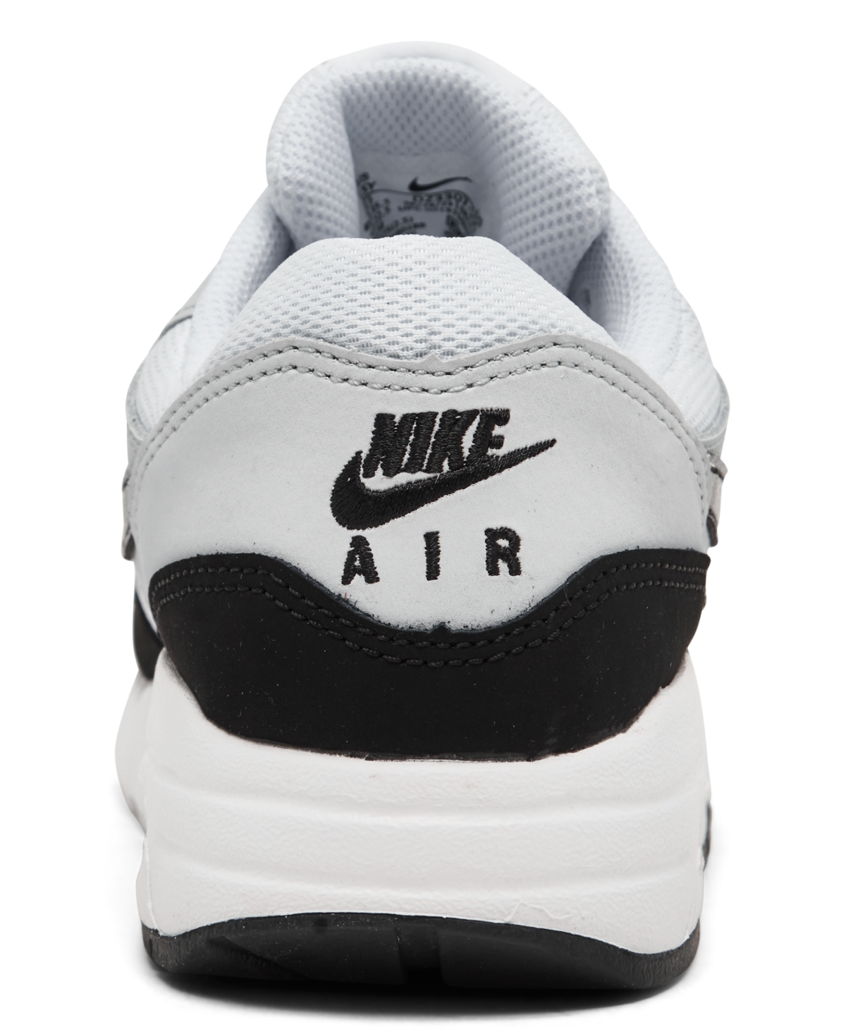 Nike Big Kids Air Max 1 Casual Sneakers from Finish Line - Pure Platinum, Black