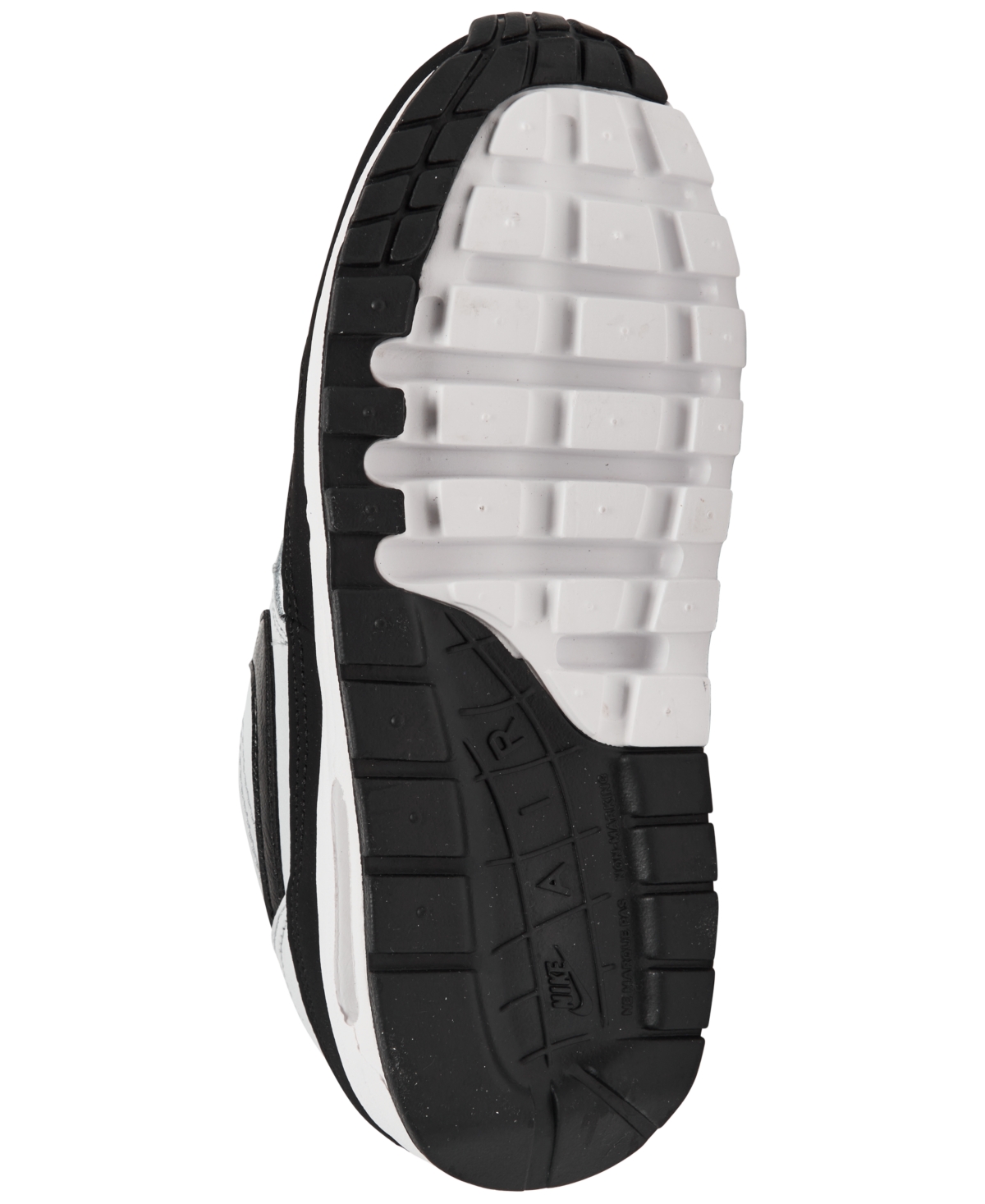 Nike Big Kids Air Max 1 Casual Sneakers from Finish Line - Pure Platinum, Black
