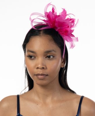 Bellissima Millinery Collection - Women's Flower & Feather Loop Fascinator