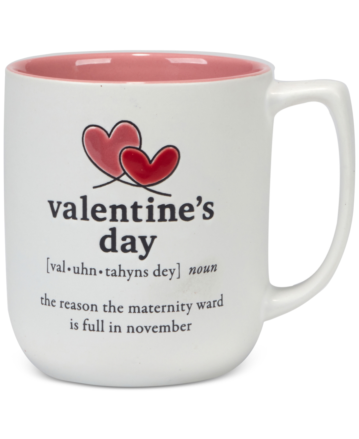 Certified International Valentine's Day Mugs, Set Of 4 In Pink