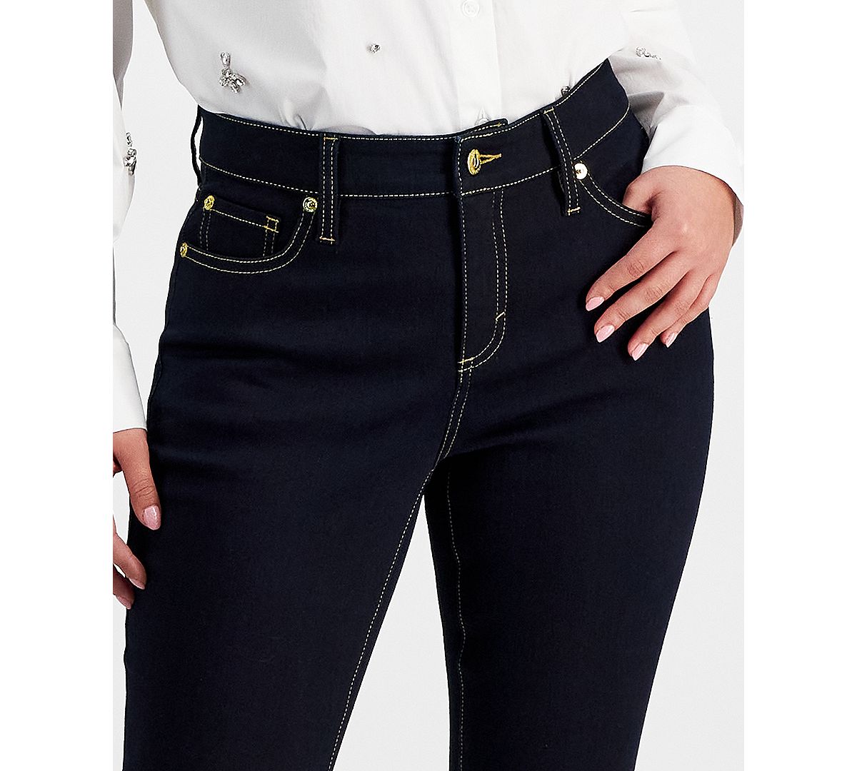I.N.C. International Concepts Petite Skinny-Leg Denim Jeans, Created for Macy's view 3 — MAYCSS fashion products