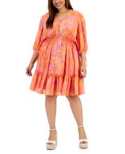 Orange Plus Size Dresses Macy s