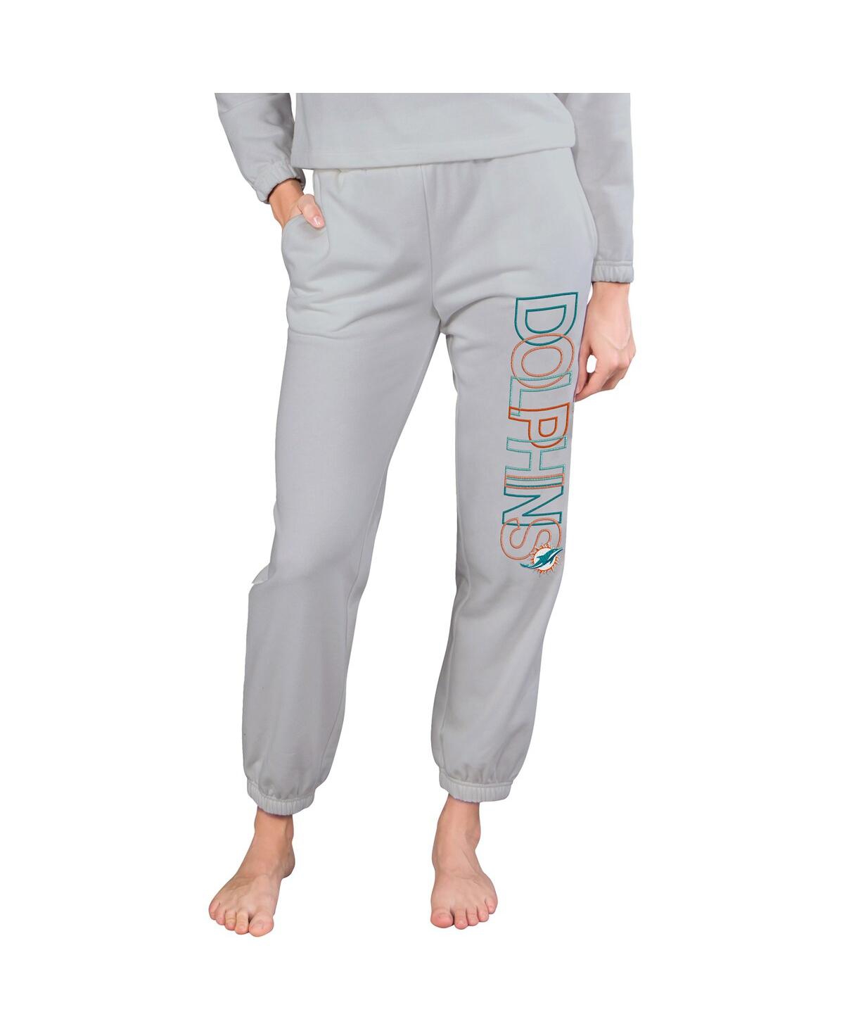 Shop Concepts Sport Women's  Gray Miami Dolphins Sunray French Terry Pants