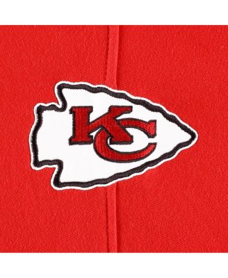 Men's Kansas City Chiefs Heather Gray Gridiron Lace-Up Pullover Hoodie