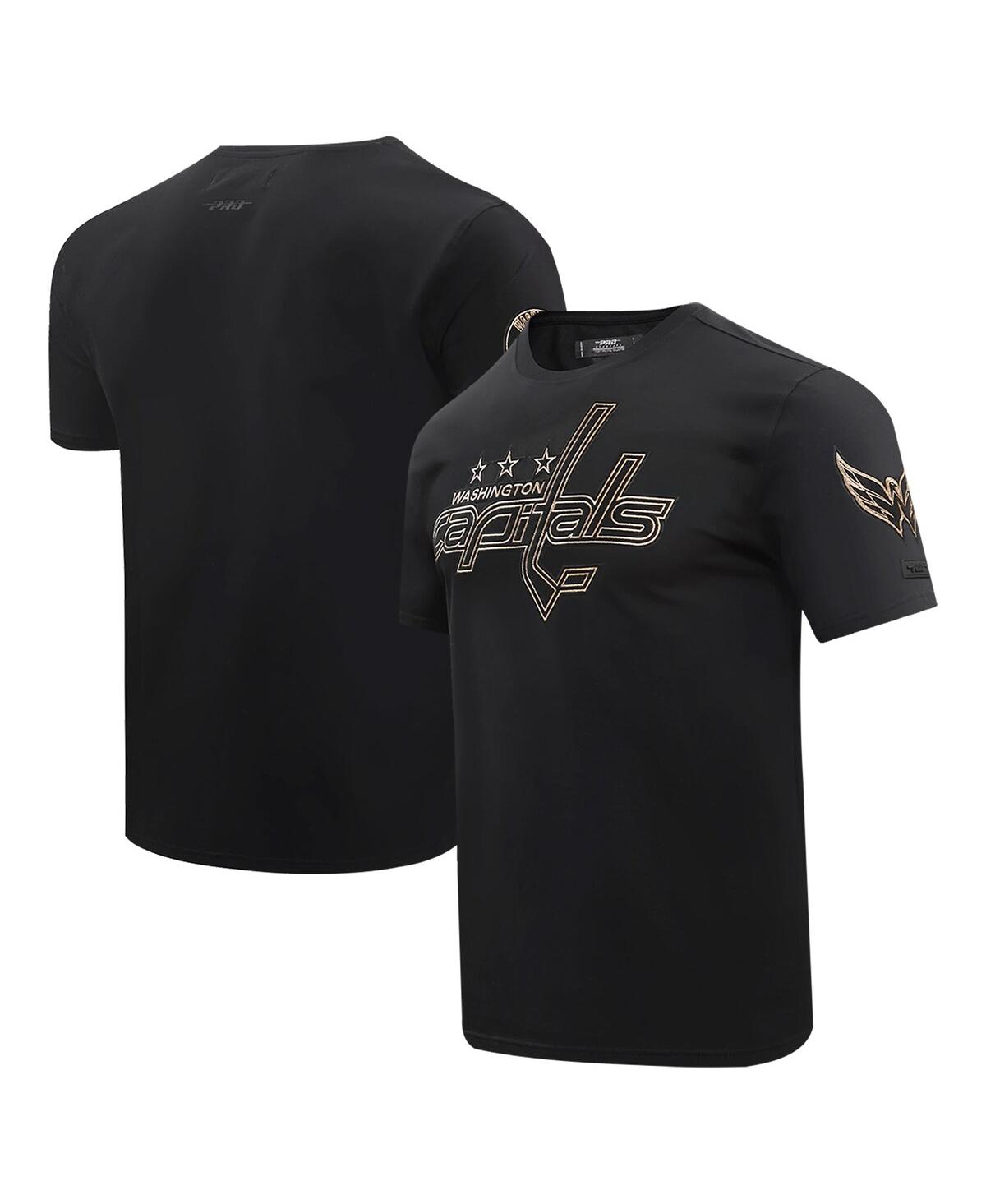 Shop Pro Standard Men's  Black Washington Capitals Wordmark T-shirt