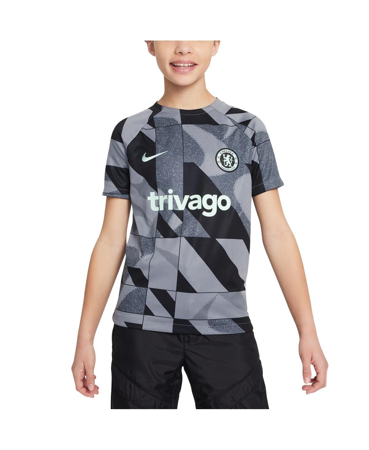 Big Boys NikeChelsea 2023/24 Academy Pro Performance Pre-Match Top - Gray