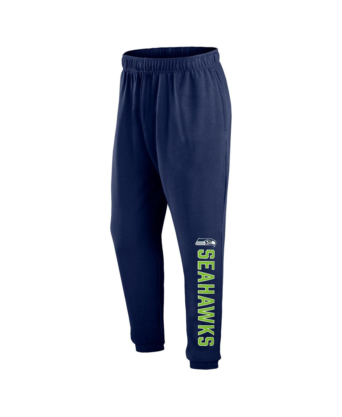 Shop Fanatics Men's  Navy Seattle Seahawks Big And Tall Chop Block Lounge Pants