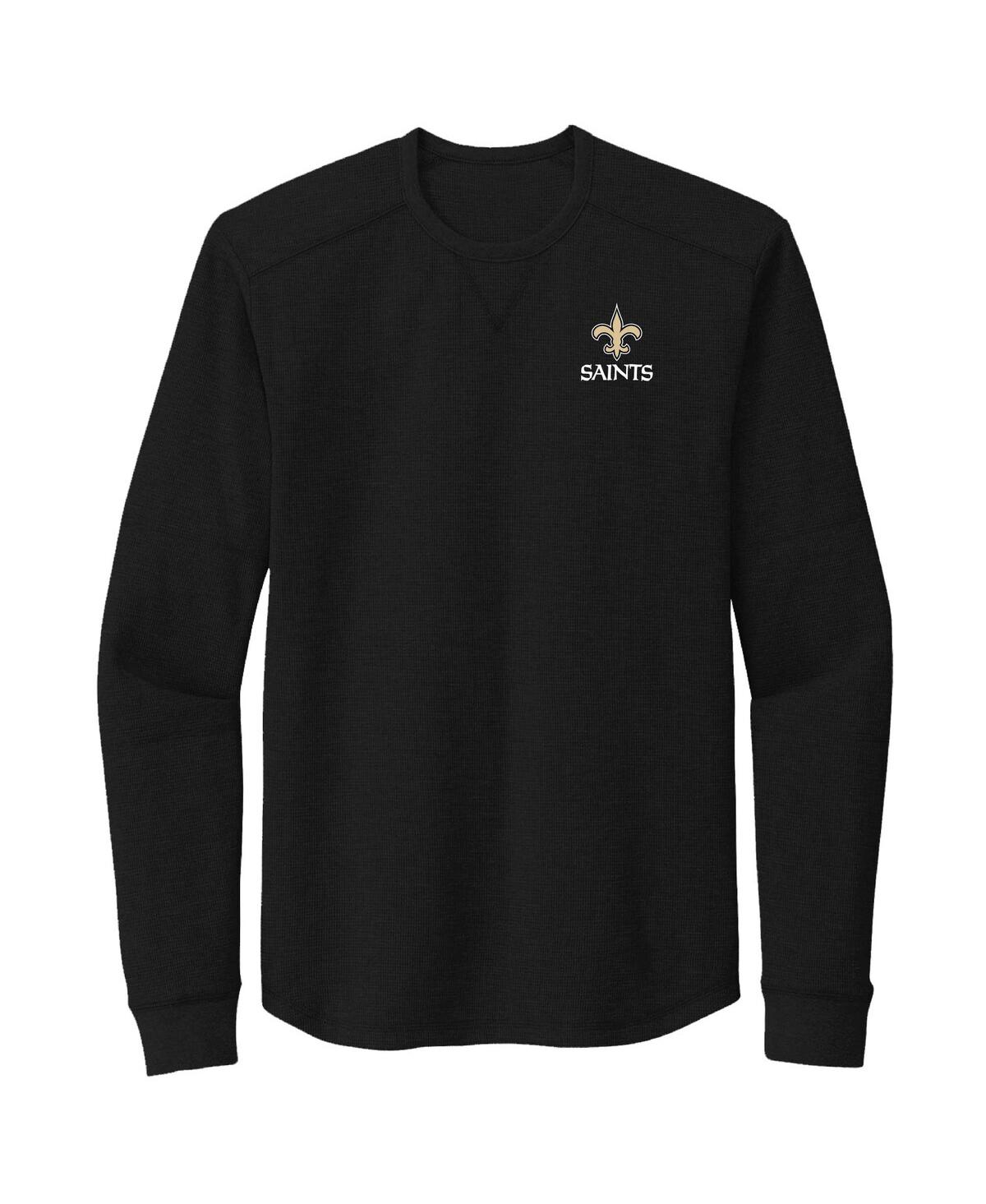 Shop Dunbrooke Men's  Black New Orleans Saints Cavalier Long Sleeve T-shirt
