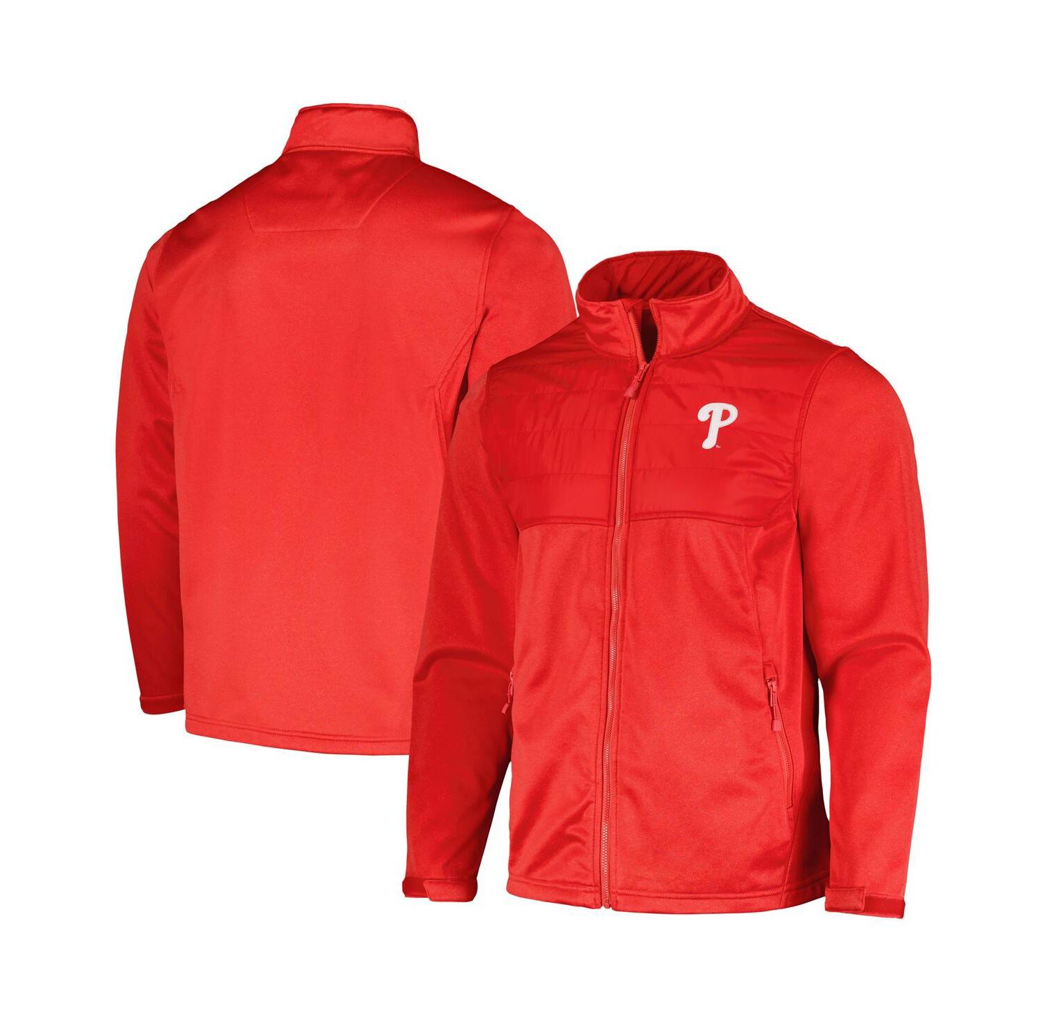 Men's Heather Red Philadelphia Phillies Explorer Full-Zip Jacket