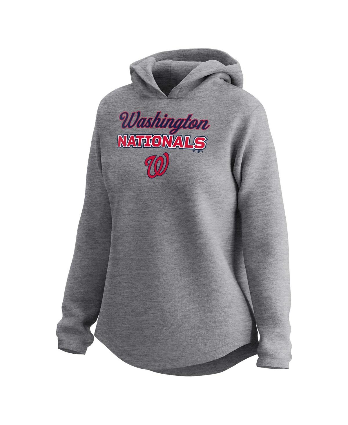 Shop Fanatics Women's  Gray Washington Nationals Legacy Pullover Hoodie And Sweatpants Set