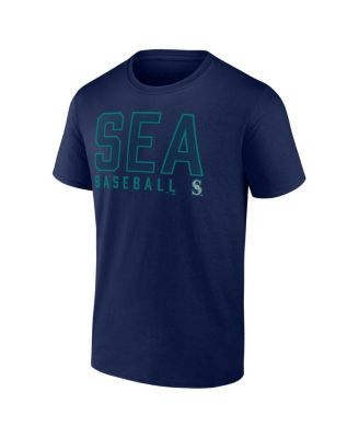 Men's Navy, White Seattle Mariners Two-Pack Combo T-shirt Set