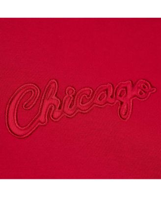 Men's Red Chicago Bulls Hardwood Classics Tonal Pullover Hoodie