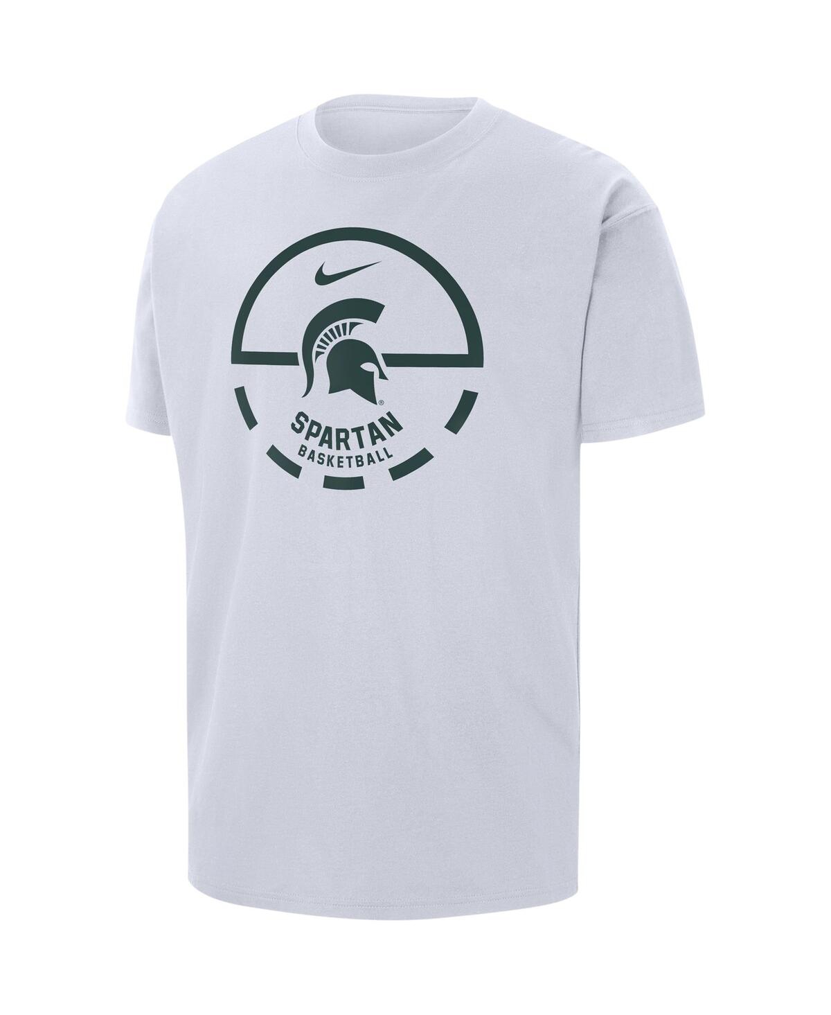 NIKE MEN'S NIKE WHITE MICHIGAN STATE SPARTANS FREE THROW BASKETBALL T-SHIRT