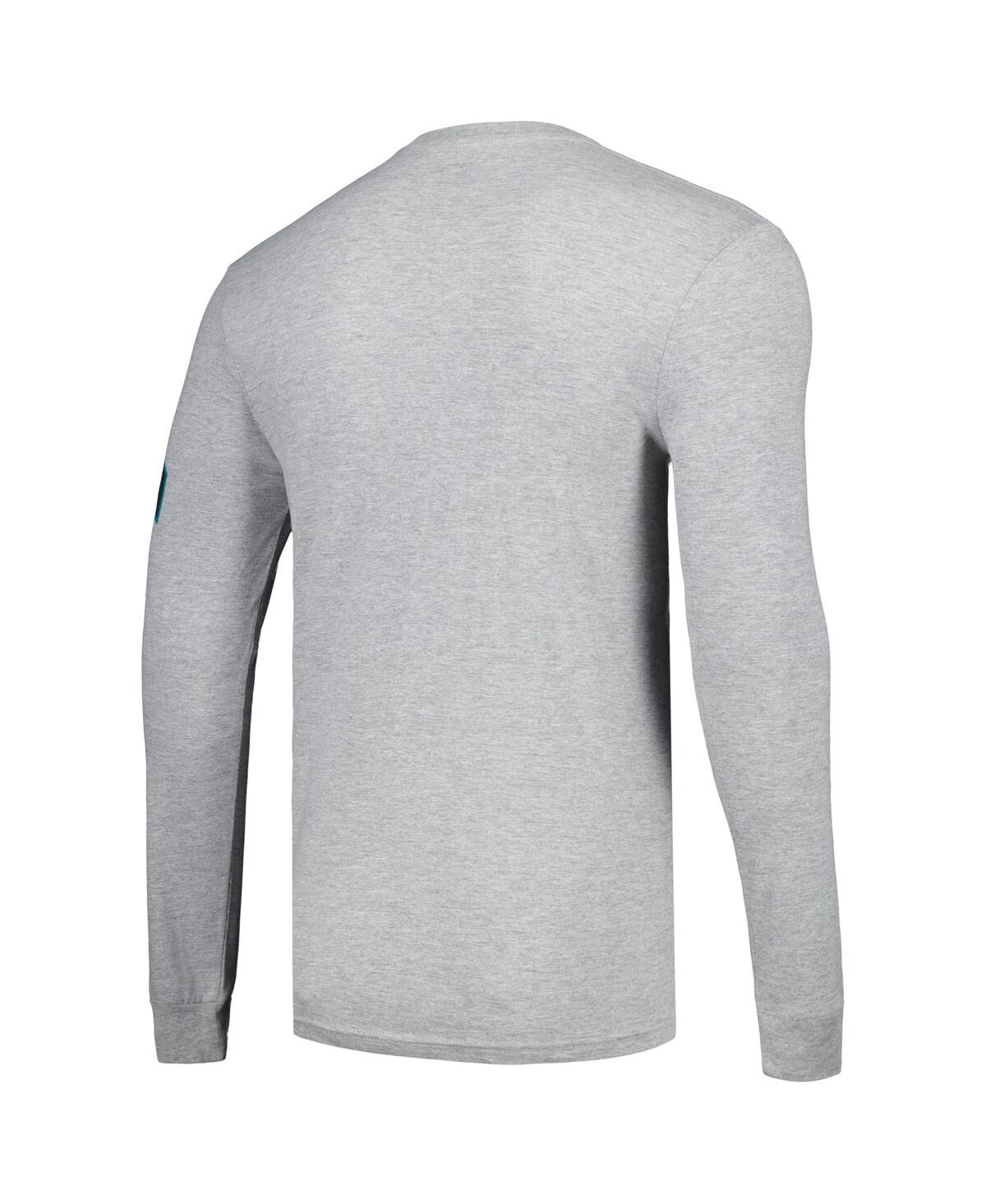 Starter Heather Gray Jacksonville Jaguars Halftime Long Sleeve T-shirt In Heather Gray