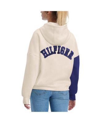 Women's Cream, Purple Baltimore Ravens Harriet Pullover Hoodie
