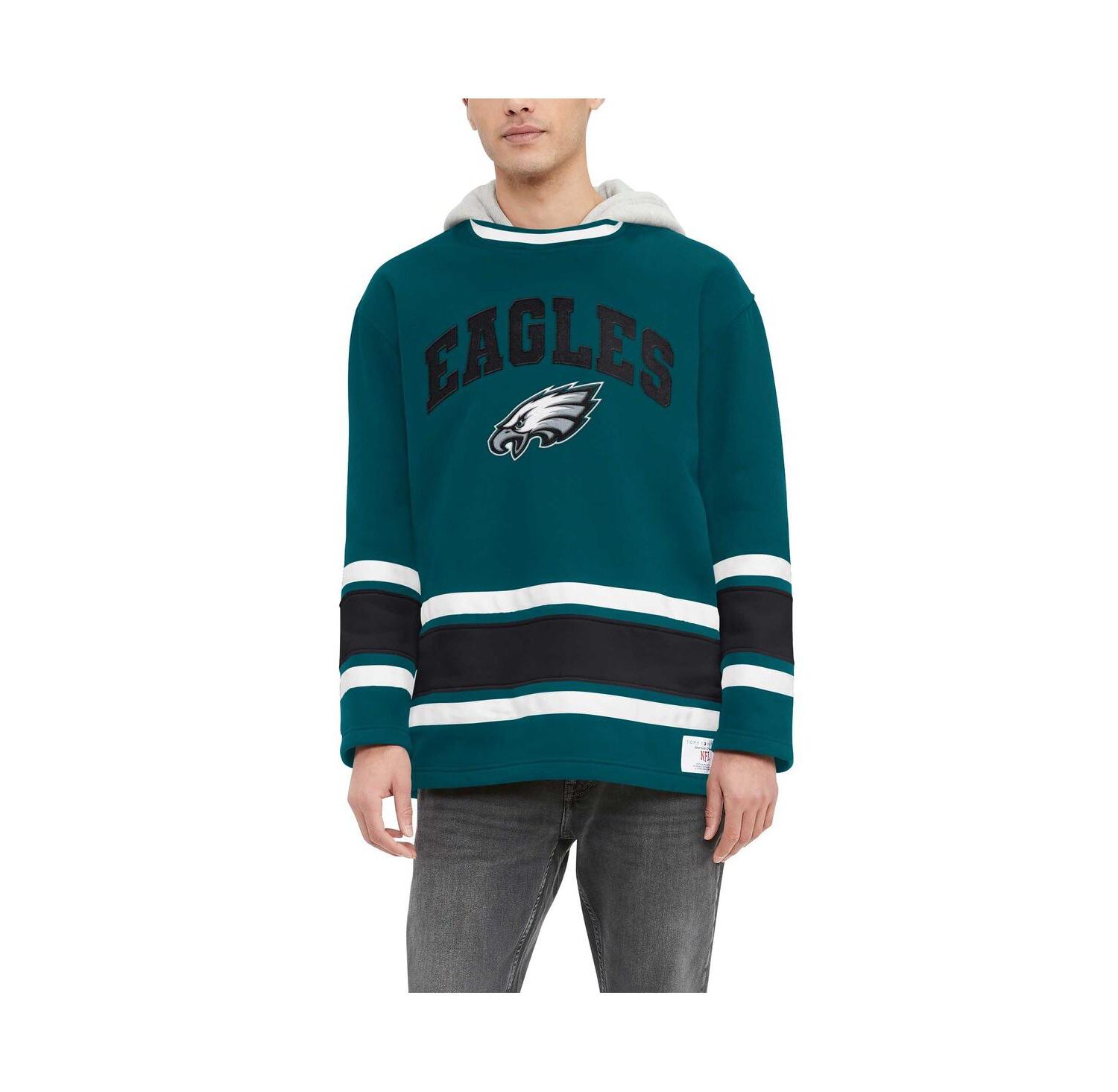 Men's Midnight Green Philadelphia Eagles Ivan Fashion Pullover Hoodie