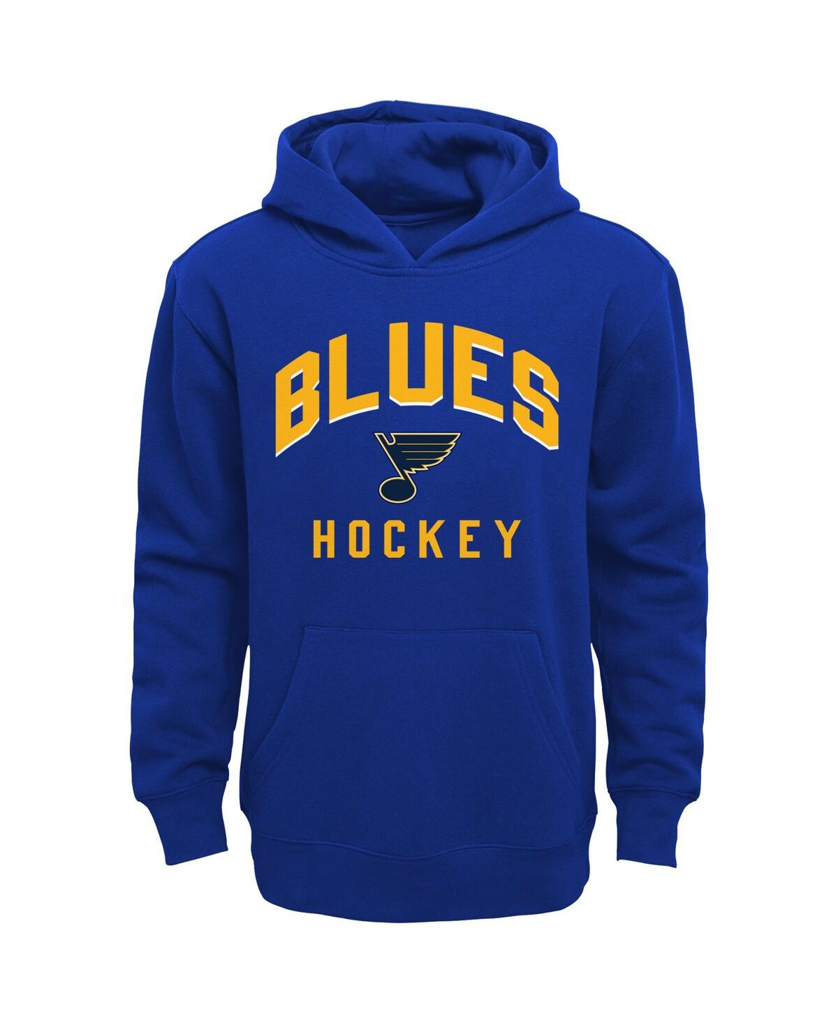 Toddler Boys Heather Gray St. Louis Blues Play by Play Pullover Hoodie and Pants Set - Heather Gray