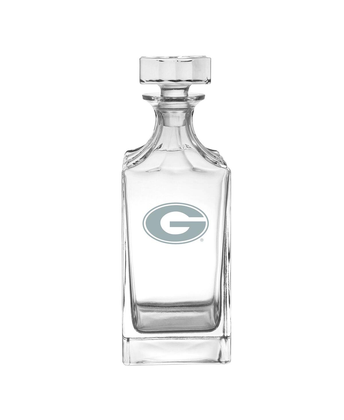 Logo Brands Georgia Bulldogs Etched Decanter In Clear
