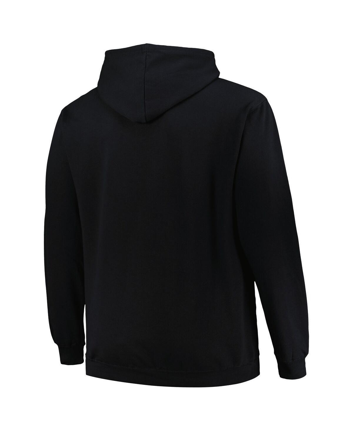 Men's ProfileCarolina Hurricanes Big and Tall Arch Over Logo Pullover Hoodie - Black