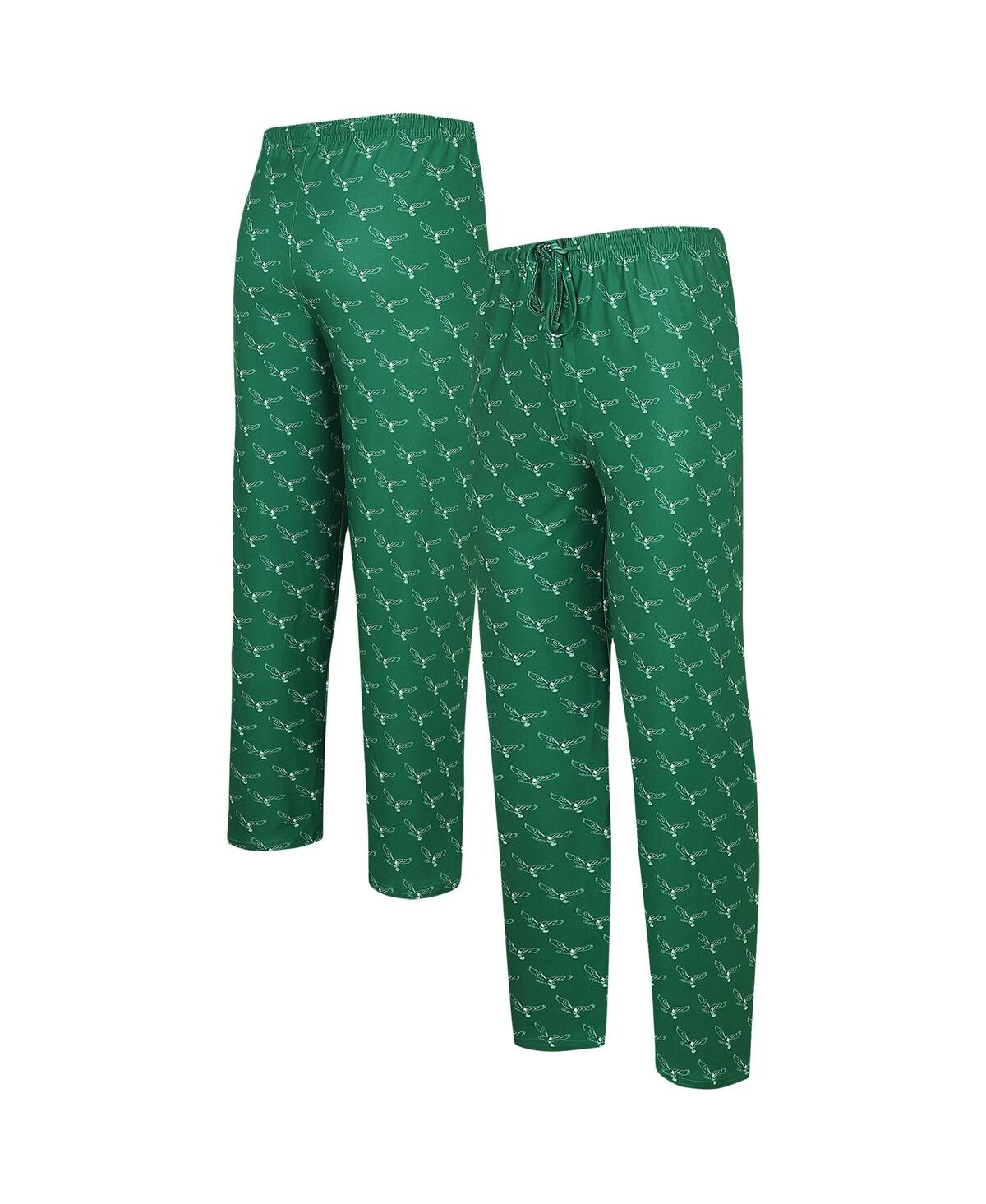 Men's Concepts Sport Kelly Green Philadelphia Eagles Gauge Throwback Allover Print Knit Pants - Kelly Green