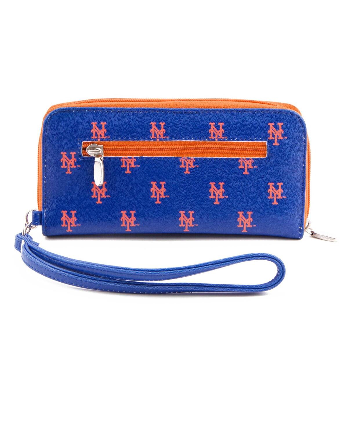 Women's New York Mets Zip-Around Wristlet Wallet - Blue