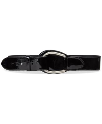 Lauren Ralph Lauren - Women's Patent Leather Wide D-Ring Belt